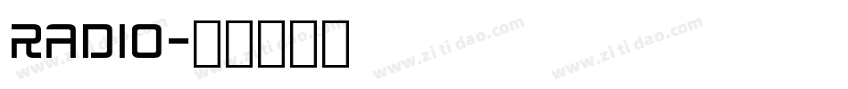 RADIO字体转换