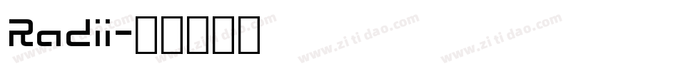 Radii字体转换