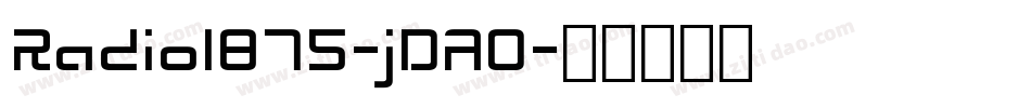 Radio1875-jDAO字体转换
