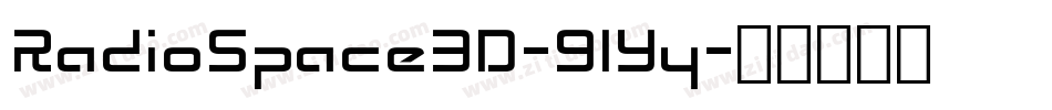 RadioSpace3D-9lYy字体转换