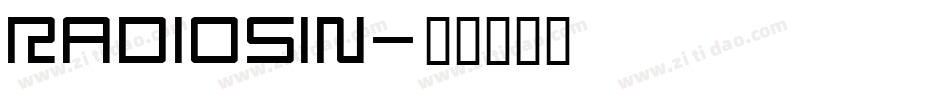 radiosin字体转换