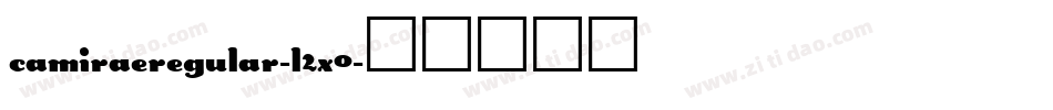 CamiRaeRegular-l2x0字体转换