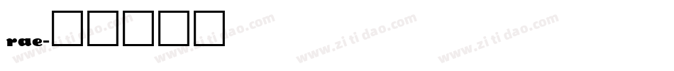 RAE字体转换
