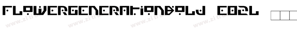 FlowerGenerationBold-E02l字体转换