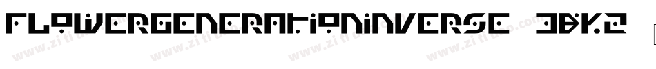 FlowerGenerationInverse-3BKz字体转换