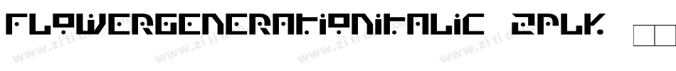 FlowerGenerationItalic-ZPlK字体转换