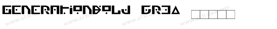GenerationBold-6r3A字体转换