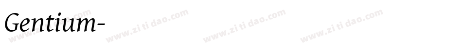 Gentium字体转换