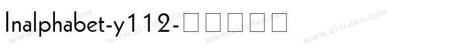 Inalphabet-y112字体转换