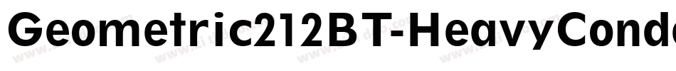 Geometric212BT-HeavyCondensed字体转换