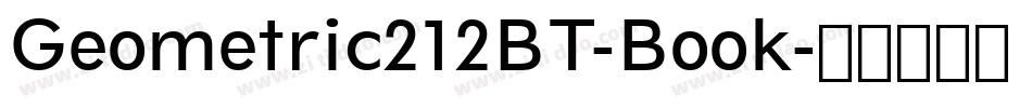 Geometric212BT-Book字体转换