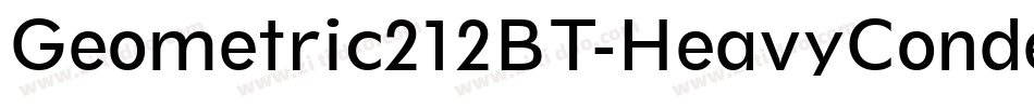 Geometric212BT-HeavyCondensed字体转换