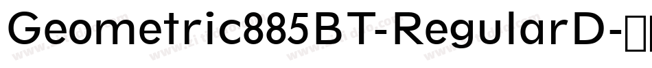 Geometric885BT-RegularD字体转换