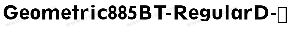 Geometric885BT-RegularD字体转换