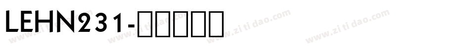 LEHN231字体转换