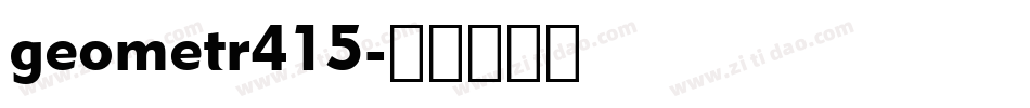 geometr415字体转换