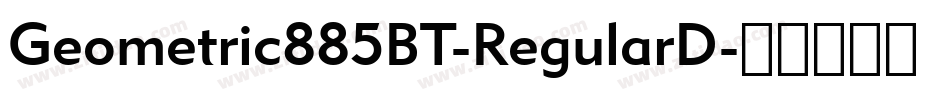Geometric885BT-RegularD字体转换