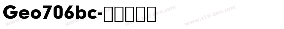 Geo706bc字体转换