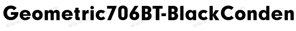 Geometric706BT-BlackCondensedB字体转换