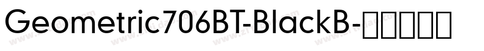 Geometric706BT-BlackB字体转换