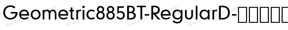 Geometric885BT-RegularD字体转换