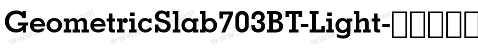 GeometricSlab703BT-Light字体转换