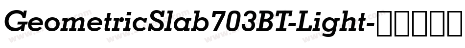 GeometricSlab703BT-Light字体转换