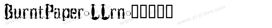 BurntPaper-LLrn字体转换