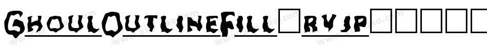 GhoulOutlineFill-rvjp字体转换