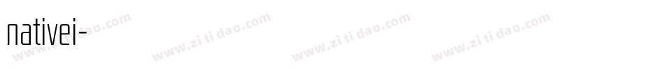 nativei字体转换