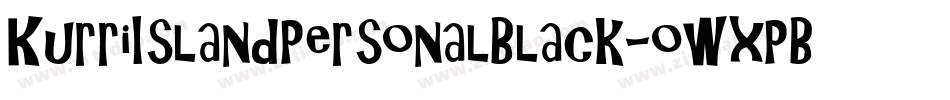 KurriIslandPersonalBlack-owxPB字体转换