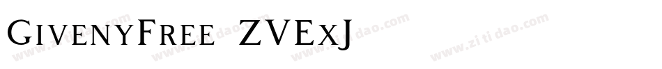 GivenyFree-ZVExJ字体转换