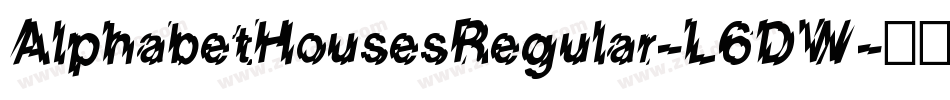AlphabetHousesRegular-L6DW字体转换