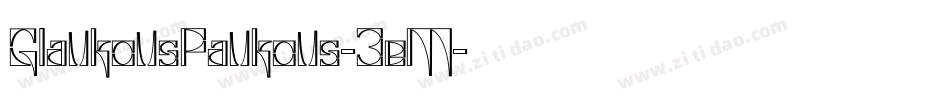 GlaukousPaukous-3eM字体转换
