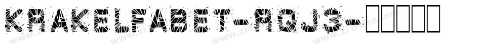 Krakelfabet-RqJ3字体转换