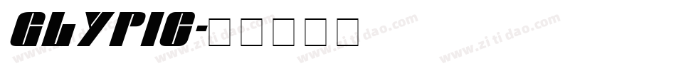 Glypic字体转换