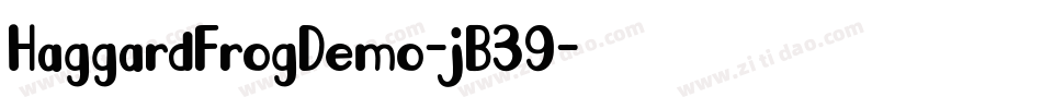 HaggardFrogDemo-jB39字体转换