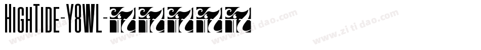 HighTide-Y8WL字体转换