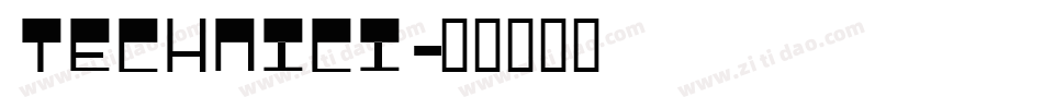 TECHNICI字体转换