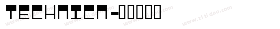 TECHNICN字体转换