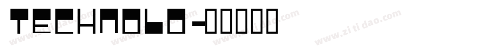 TECHNOLO字体转换