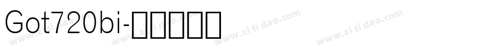 Got720bi字体转换
