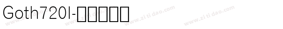 Goth720l字体转换