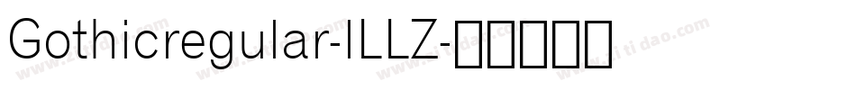 Gothicregular-lLLZ字体转换