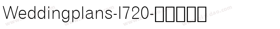 Weddingplans-l720字体转换
