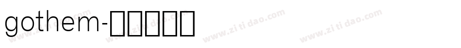 gothem字体转换