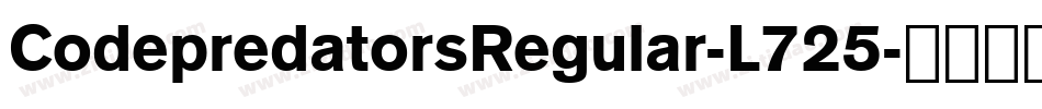 CodepredatorsRegular-L725字体转换