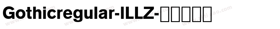 Gothicregular-lLLZ字体转换