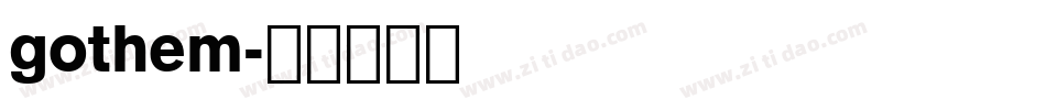 gothem字体转换