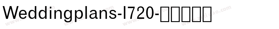 Weddingplans-l720字体转换